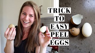 HOW TO BOIL EGGS SO THEY PEEL EASILY  We Tested All The Tricks  NO ICE BATH REQUIRED [upl. by Neroc]