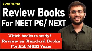 How to use Review Books for NEET PG  NEXT  All MBBS Subjects  MCQ Books for NEET PGNEXT [upl. by Mateya]