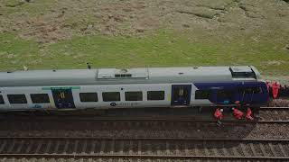 Train DerailmentCrash at Grange over Sands 24032024 [upl. by Svend]