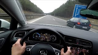 2017 Volkswagen eGolf  POV Autobahnfahrt mit Höchstgeschwindigkeit [upl. by Adnol413]