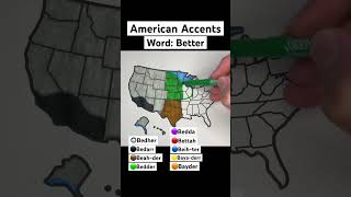 American Accents In The United States 🇺🇸 usa unitedstates map geography states accent [upl. by Asin485]