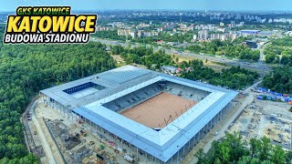 Budowa Stadionu GKS Katowice  Lipiec 2024 [upl. by Nivra]