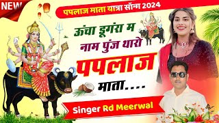 Paplaj Mata Song  ऊंचा डूंगरा म नाम पपलाज माता  Full Dj Song 2024  Rd Meerwal [upl. by Eissat]