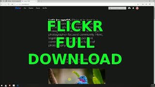 Flickr photo download to PC [upl. by Mchale]