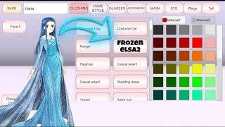 HOW TO PLAY AS “FROZEN ELSA”2❄️WITH HAIRSTYLE💇‍♀️ SAKURA SCHOOL SIMULATOR  NEW TUTORIAL VIDEO🫶🏻🩵 [upl. by Enelyam1]