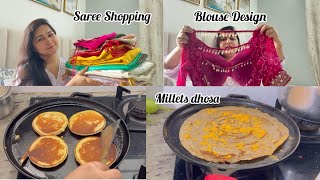 Meri Teej ki Saree Ranchi Se Maine Ye Sarees Li thi Millets Dosa ampYummy Kheer Anantmaya [upl. by Garwin694]