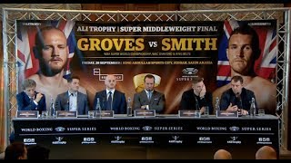 GEORGE GROVES v CALLUM SMITH  FULL amp UNCUT PRESS CONFERENCE w KALLE SAUERLAND  WSSB FINAL [upl. by Lenra643]