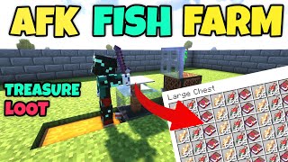 EASIEST Automatic AFK Fish Farm in Minecraft Tutorial 121 [upl. by Ahseele468]