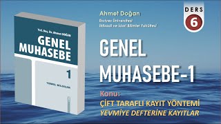 GENEL MUHASEBE 1  Yevmiye Defterine Kayıtlar [upl. by Atis578]