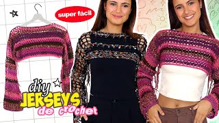 Cómo hacer el JERSEY de CROCHET en TENDENCIA🤩 súper fácil [upl. by Twelve]