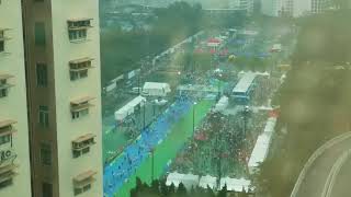 2018 Standard Chartered Hong Kong Marathon Finishing Area Time lapse [upl. by Erbua655]