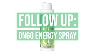 ONGO Energy Spray MAX FOLLOW UP REVIEW  Natural Caffeine Vitamins B3 B6 B12 Taurine [upl. by Sharp]