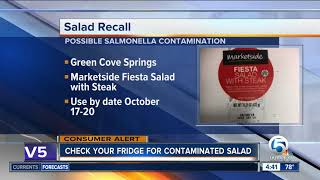 Readytoeat salads recalled for possible salmonella [upl. by Shelah]