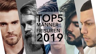 Top 5 Männer Haarschnitte  Frisurentrends 2019 [upl. by Ahsat]