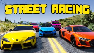 Street Racers VS Cops In GTA 5 RP [upl. by Laughlin991]