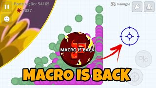 MACRO IS BACK IOS🙀 AGARIO MOBILE [upl. by Tammi529]