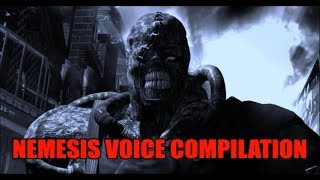 Resident Evil  Nemesis Voice Compilation [upl. by Iak]