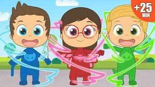 PJ Masks  Song Compilation with Catboy Owlette and Gekko  Learning through Singing and Dancing [upl. by Levon530]