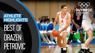 Dražen Petrović  Top 10 Plays at the Olympics  Athlete Highlights [upl. by Giltzow]