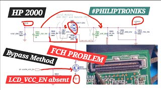 HP 2000 No backlight LVDSVCCEN signal absent from FCH  Bypass method PHILIPTRONIKS [upl. by Lleryt]