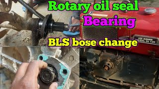 How To Change Rotary Bearing and Oil Seal Kamco Power Tiller [upl. by Euqinu]