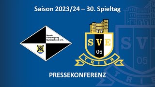 Pressekonferenz nach dem Spiel SpVgg Quierschied vs Eintracht Trier [upl. by Yeldud968]