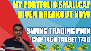 My portfolio stock given breakout just now  midcap stocks for swing trading  technical analysis [upl. by Randa]