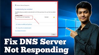 How to fix dns server not responding on windows 11107  Wifi or Wired Connection  2024 [upl. by Delainey]