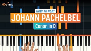 How to Play quotCanon in Dquot by Johann Pachelbel  HDpiano Part 1 Piano Tutorial [upl. by Ecnaled]