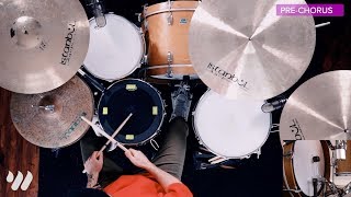 Hindsight  Hillsong Young amp Free  Drum Tutorial [upl. by Ennahtebazile317]