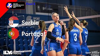 Full Match  Serbia vs Portugal  CEV U20 Volleyball European Championship 2024  Women [upl. by Yekram]