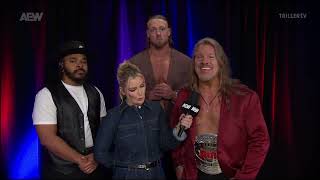 CHRIS JERICHO SPEAKS ABOUT FULL GEAR  AEW DYNAMITE 11132024 [upl. by Limemann]