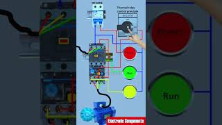 Dol starter Thermal relay control shots [upl. by Balough235]