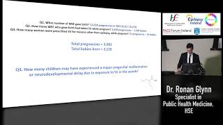 Dr Ronan Glynn HSE Rapid Assessment Report on sodium valproate exposure in Ireland [upl. by Trudnak]