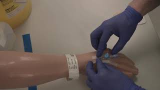 Cannulation and blood taking from a cannula [upl. by Bopp521]