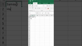 Names Joined In excel  Use Of AltEnter In Excel viral excel shortcut shorts [upl. by Ahseenak]