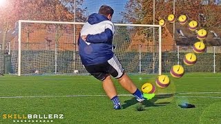 How To Shoot like Ronaldinho  Curve Free Kick Tutorial [upl. by Aroled]