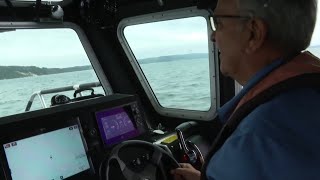 New patrol boat dedicated to retired marine officer after 47 years of service [upl. by Adis]