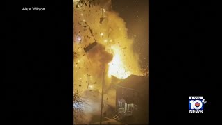 Video shows home explosion in Virginia [upl. by Nnod]