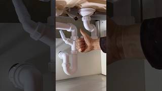 How to plumb up a Kitchen sink waste asmr diy howto plumbing kitchen subscribe youtubeshorts [upl. by Sieber]