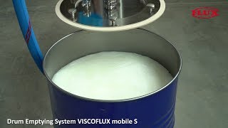 VISCOFLUX mobile S  Drum Emptying System  Pumping Vaseline [upl. by Erminna754]