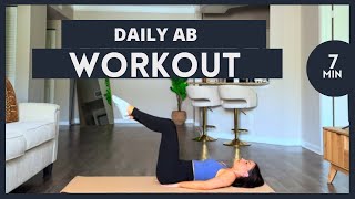 7 MIN DAILY ABS WORKOUT  At Home CORE Workout [upl. by Agna]