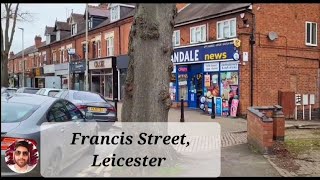 Francis Street walking tour  Evington Road  walkthrough views  Leicester UK 🇬🇧 [upl. by Ruy]