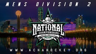 2019 ACHA Mens D2 National Championships Semifinals Game 25 UMASS A vs NORTHEASTERN C [upl. by Putscher771]