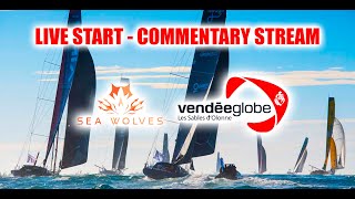 Sea Wolves TV  Vendee Globe Live start English commentary [upl. by Sallyann]