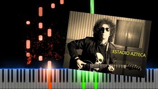 Estadio Azteca Andres Calamaro Piano Cover Midi tutorial Sheet app Karaoke [upl. by Neeluj524]