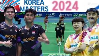 FikriMarthin INA VS KangAaron MAS Round Of 32 Korea Masters 2024 [upl. by Wolliw314]