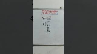 Decimal representation of a fraction [upl. by Fowle4]