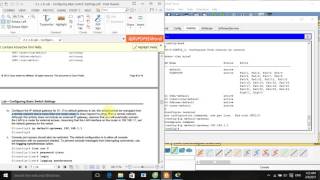 CCNA S2 2116 Lab  Configuring Basic Switch Settings [upl. by Aihpled]