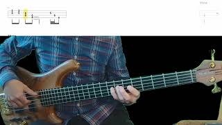 Erma Franklin  Piece Of My Heart Bass Cover with Playalong Tabs in Video Drums amp Bass only [upl. by Judus]